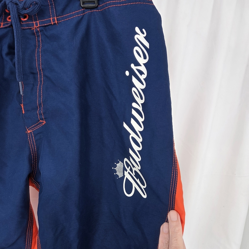 Budweiser Board Shorts Quick-Dry Swimwear sz 36 (Runs smaller like 34-35)